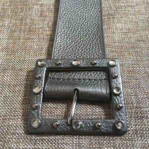 GUESS belt, silver, size medium